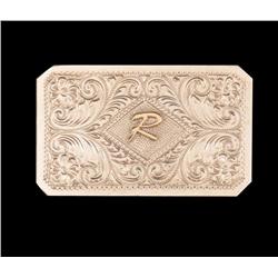 Roy Rogers "R" Sterling Silver Belt Buckle RR