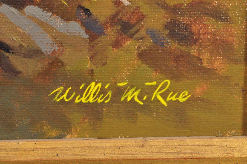 Willis M. Rue Oil Painting "The Searchers"