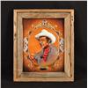 Image 1 : Roy Rogers Painted Tooled Leather Portrait RR