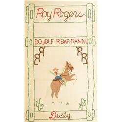 Roy Rogers Bed Spread Marked Dusty RR