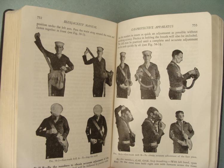 1940 US NAVY BLUE JACKETS HANDBOOK WWII MANUAL NAMED