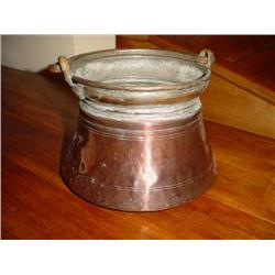 Antique Copper cauldron