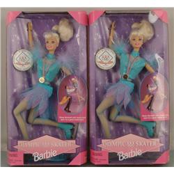 2 Olympic Skater Barbies Collector/Dealer Lot MIB