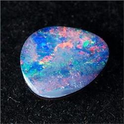 0.78 Ct. Fine Natural Gem Multi Color Doublet Opal