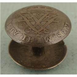 Unusual Button made w/Danish Coin XII Skilling 1716