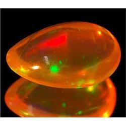 1.04 Ct. Superb Pear Cab Natural Gem Multi Color Opal U