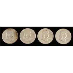 4 Dif Date Proof Franklin Half Dollars 1960, 61, 62, 63