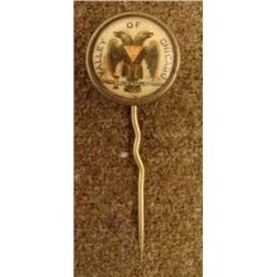 EARLY 1900S MASONIC VALLEY OF CHICAGO 32ND DEG STICKPIN