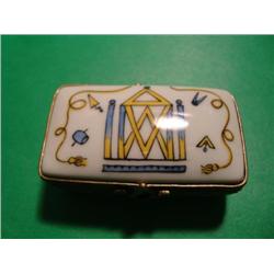 French hand painted Limoges box signed by artist