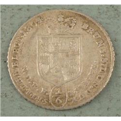 German State Brunswick-Luneburg 1/6 Thaler 1804 Rare