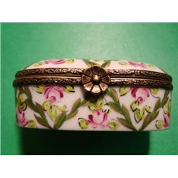 French hand painted Limoges box signed by artist