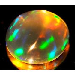 0.85 Ct. Excellent Oval Cab Natural Gem Multi Color Opa