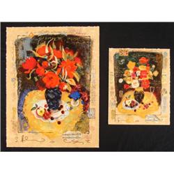 Alexander & Wissotzky Signed Set 2 Diff Art Prints