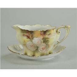 R.S. Prussia Creamer and Underplate