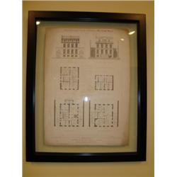 Antique French print of Paris Circa 1860