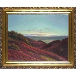 OIL ON CANVAS - LANDSCAPE signed lower right 26 _ x 3