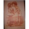 Image 1 : First Kiss by Judi Martin Sepia Lithograph Numbered