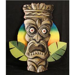 Duerrstein Original Tiki God Hand Painted 3-D Wall Art