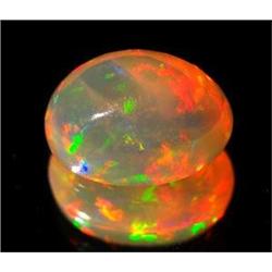 0.84 Ct. Gorgeous Oval Cab Natural Multi Color Opal Gem