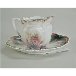 R.S. Prussia Teapot and Plate