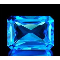 4.04 Ct. Clean Octagon Natural Swiss Blue Topaz