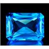 Image 1 : 4.04 Ct. Clean Octagon Natural Swiss Blue Topaz