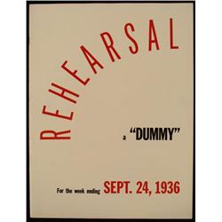 Dummy Rehearsal Issue LIFE Magazine 1936 RARE NEAR MINT
