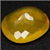 Image 3 : 7.62 Ct. Clean Oval Natural Gem Yellow Opal Unheated