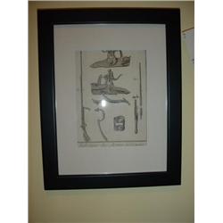 Antique French engraving Circa 1770