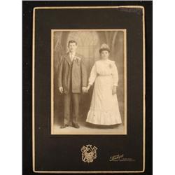 Antique Wedding Portrait Photograph 1890s PA