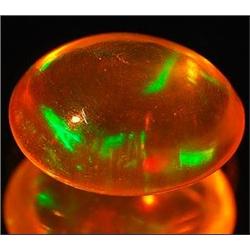 0.83 Ct. Excellent Oval Cab Natural Gem Multi Color Opa