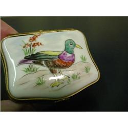 Authentic hand painted Limoges box by French artist