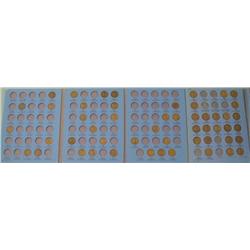 52 Early Lincoln Wheat Cents Very Nice in Books 1909-50