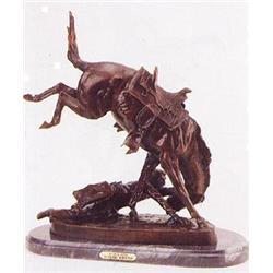 "The Wicked Pony" Remington Bronze Sculpture 9"x9"