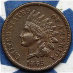 1865 Indian Head Cent, AU
