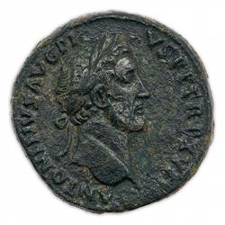 Ancient Coin - Antoninus Pius AE Sestertius