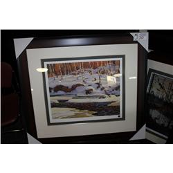 FRAMED LIMITED EDITION PRINT "WINTER ON THE DON"