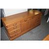 Image 2 : OAK TRADITIONAL DESK & CREDENZA SUITE
