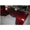 Image 1 : MAHOGANY DESK WITH MATCHING CREDENZA & HUTCH