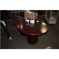 MAHOGANY 6FT BOARDROOM TABLE