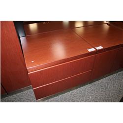 MAHOGANY 2 DRAWER LATERAL FILE