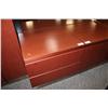 Image 1 : MAHOGANY 2 DRAWER LATERAL FILE
