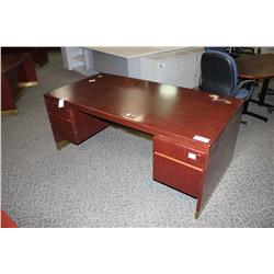 MAHOGANY 72" EXECUTIVE DESK