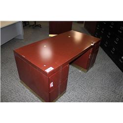 MAHOGANY 66" EXECUTIVE DESK