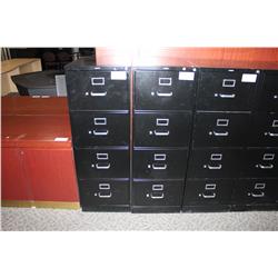 BLACK 4 DRAWER LEGAL FILE CABINET