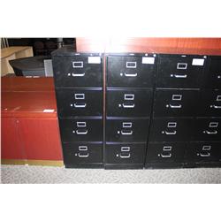 BLACK 4 DRAWER LEGAL FILE CABINET