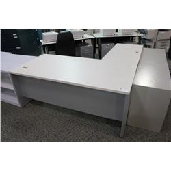HERMAN MILLER GREY L-SHAPE DESK