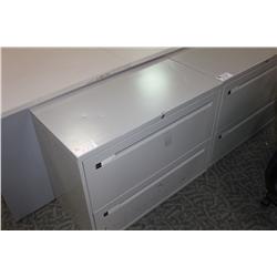 TEKNION GREY 2 DRAWER LATERAL FILE