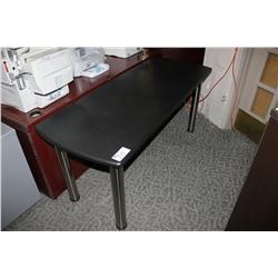 BLACK 6FT UTILITY TABLE