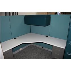 10 HERMAN MILLER DOUBLE CORNER WORKSTATIONS